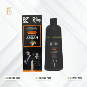Shampoo Argán con tinte negro 420 ml | 48 Piezas